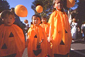 Three pumpkin brothers together