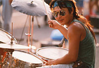 Cool drummer with Boogie Woogie Flew