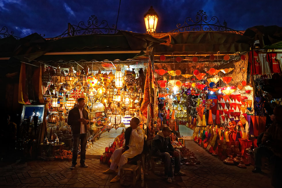 Lanterns start to shine gorgeously at dusk 